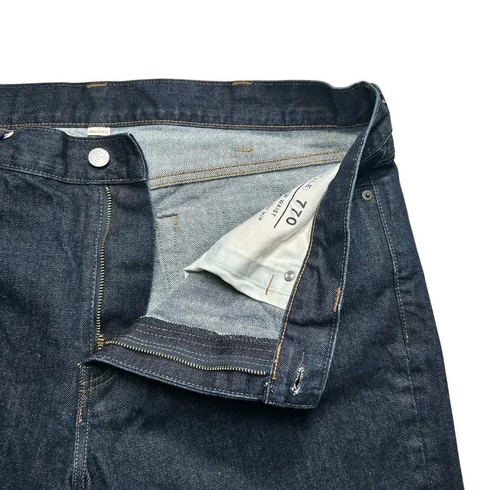 J. Crew | Men | 770 Slim Straight Indigo Japanaese Kaihara Denim Jeans | 38x32